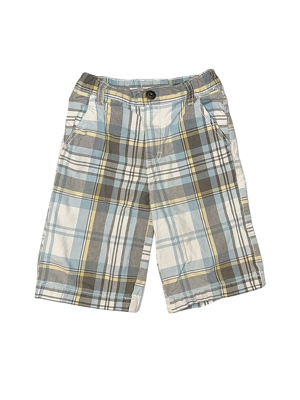 GYMBOREE Boy's Plaid Shorts Size 6 Adjustable Waist